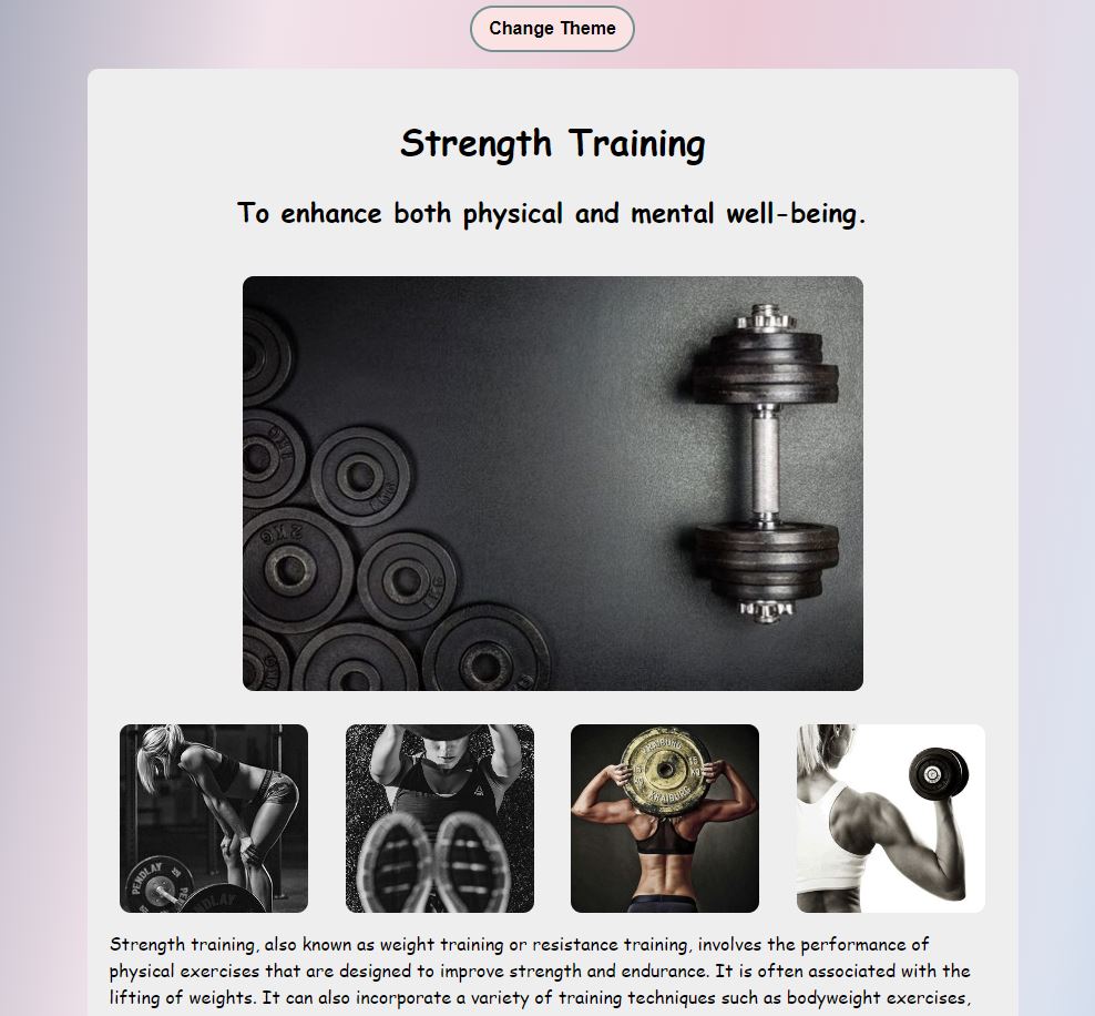 Strength Training project preview